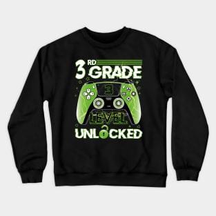 Level 3rd Grade Unlocked Back To School Crewneck Sweatshirt